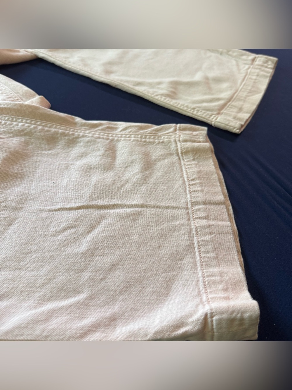 American Eagle Jeans Womens 6 Long Light Pink Super High Rise Baggy Wide Leg - Picture 2 of 16